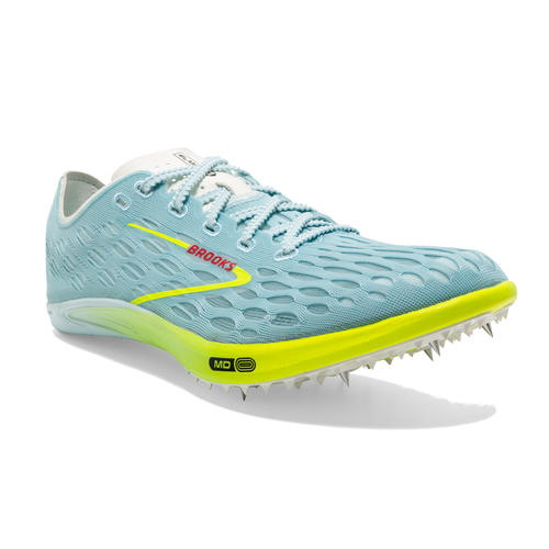 Brooks ELMN8 7 Unisex Laufschuhe Gr. 13 Spikes Stollen blau leuchtend/Nachtleben/rot - Bild 3 von 3