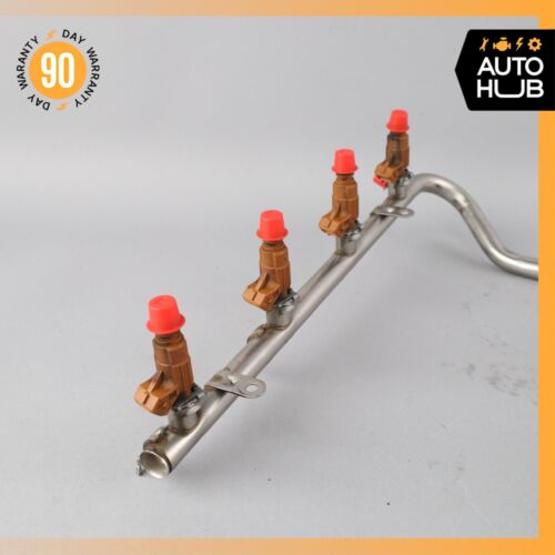 01-06 Mercedes R230 SL500 S500 E500 Fuel Injection Rail Line w/ Injectors OEM - Picture 3 of 12