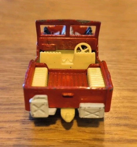 Vtg 1971 Matchbox Superfast Red Jeep Car Man Cave Hot Rod No. 2 Lesney CLEAN! - Picture 5 of 7