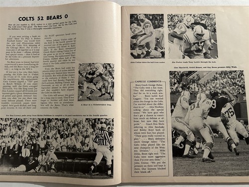 1964 BALTIMORE COLTS Yearbook OUR COLTS 86 Pages JOHNNY UNITAS Season Review - Picture 5 of 14