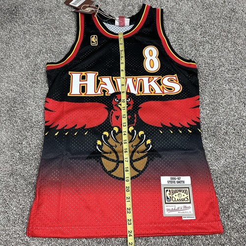 MITCHELL & NESS NBA Swingman Jersey Steve Smith Atlanta Hawks #8 1996-97 Size S - Picture 14 of 17