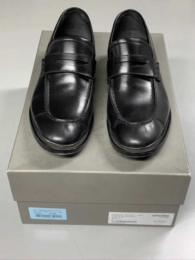 Mocassini slip on Alexander McQueen in pelle nera EU 41 US 8 9