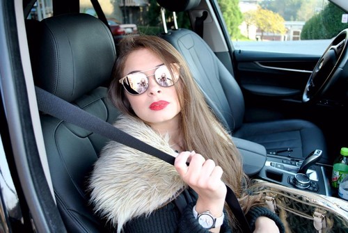 86026 C4 CATEYE FASHION SUNGLASSES METAL GOLD FRAME FIRE MIRROR LENS - Picture 4 of 4