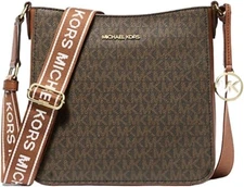 Michael Kors Crossbody Purse Jet Set Travel Small Signature Logo Messenger Bag