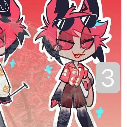 5Color 12CM Hazbin Hotel Alastor Figure Desktop Acrylic Stand Decor Collection - Bild 4 von 6