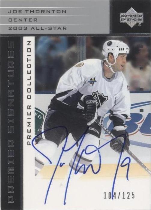 2002-03 Upper Deck Premier Collection - Joe Thornton #AS-JT - 1 of 1