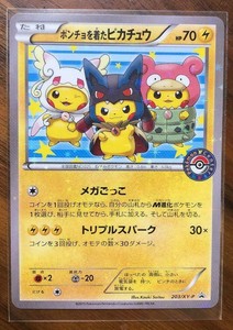 Pokemon Card Wearing Poncho Pikachu Promo Japanese 203//XY-P