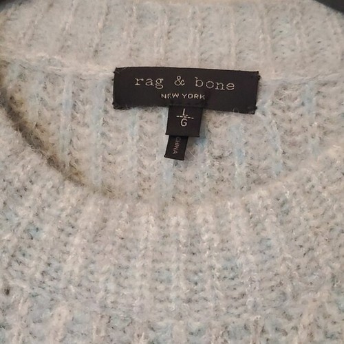$350 Rag & Bone Jonie Crewneck Pullover Sweater sz L boho - Picture 4 of 9