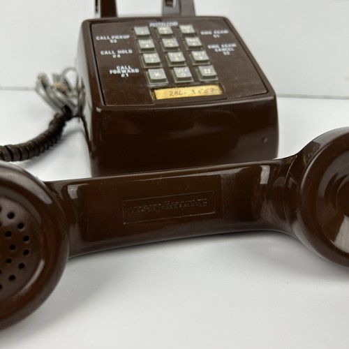 Vintage ‘79 Stromberg-Carlson Push Button Touch Tone Phone S-C2500DPQM Brown - Picture 8 of 17