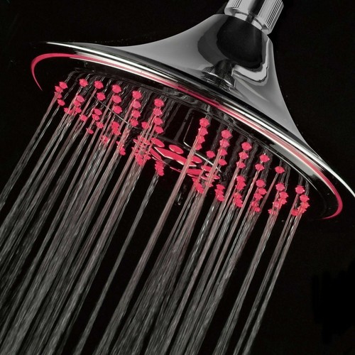Cabezal de ducha LED de lluvia extra grande de 8 pulgadas Dreamspa® de lujo con 5 ajustes - Imagen 11 de 12