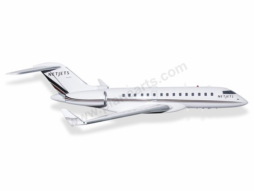 Bombardier Global 6000 Solid Kiln Dried Mahogany Wood Handcrafted Display Model - Picture 2 of 12