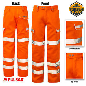 Pulsar PR336//42//R PR336 High Visibility Orange Combat Trouser Regular 42