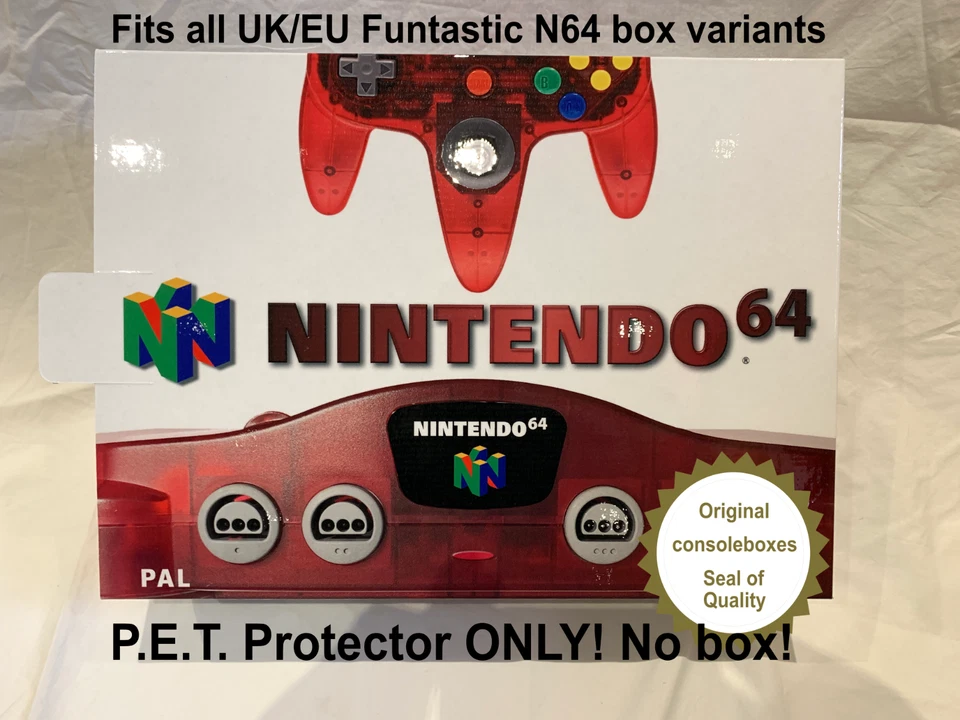 PREMIUM P.E.T. Plastic Box Protector for Nintendo 64 N64 Console Box - Snug Fit! - Image 4 of 4