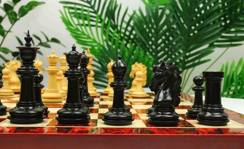 Danum Series 4.4" Premium Staunton Chess Set in Ebony and Boxwood - Picture 12 of 24