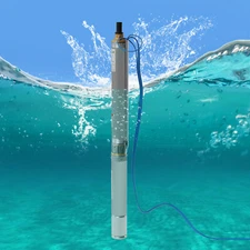 3'' 0.5HP Deep Well Submersible Pump 110V 16GPM 216ft Cable Stainless Steel.