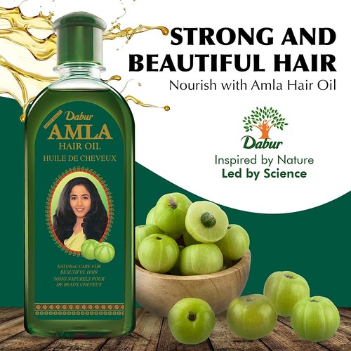 Dabur Amla Haaröl Hair Oil Huile de Cheveux 200ml - Indien - Bild 3 von 5
