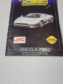🕹Jaguar XJ220  Sega CD Manual Only N0 GAME