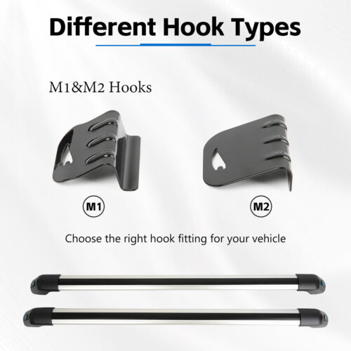 Car Roof Rack Top Cross Bar Luggage Kayak Cargo Carrier w/ Lock For Honda Accord - Foto 8 di 14