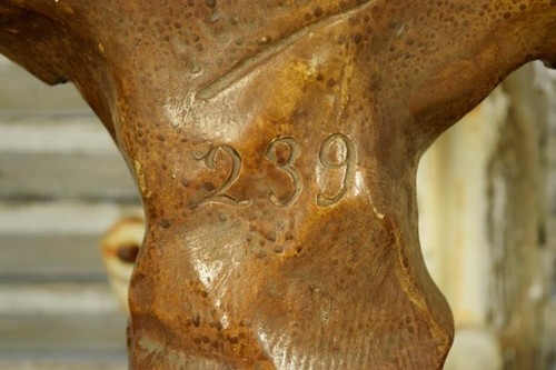 Gorgeous Large Antique French Art Nouveau Plaster Bust, Country Maiden, C1900 - Picture 11 of 20