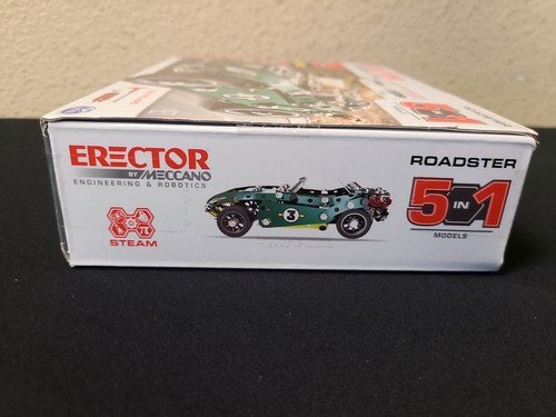 Erector by Meccano, 5 in 1 Roadster Pull Back Car Building Kit, for Ages 8+ NEW  - Picture 4 of 6