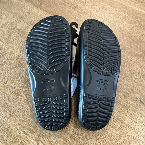 Sandalias CROCS clásicas solarizadas para hombre 9/W 11 chanclas negras nuevas - Imagen 5 de 5