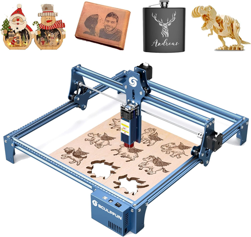 SCULPFUN S9 Incisore Laser, Taglio Laser Ad Effetto 90W, Laser per Legno, in Met - Foto 12 di 12