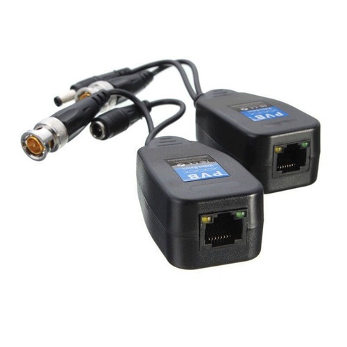 CCTV Coax BNC Video & Power Balun Transceiver to CAT5e 6 RJ45 Connector 10PC USA - Picture 17 of 24