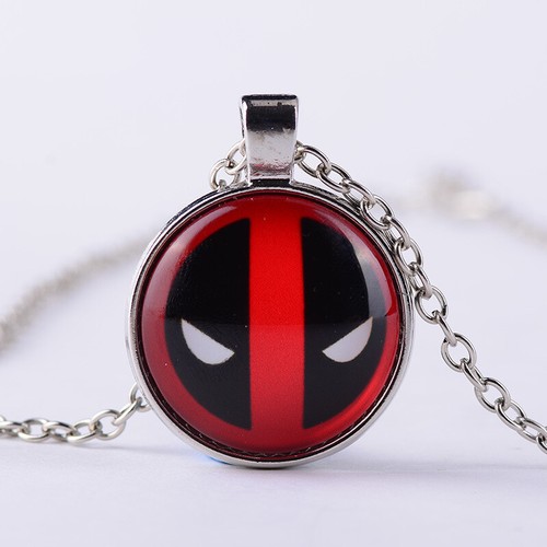 Collar Colgante de Cadena de Vidrio Superhéroe Batman Superman Cabujón Cabujón Iron Man + Cadena de Vidrio - Imagen 15 de 18