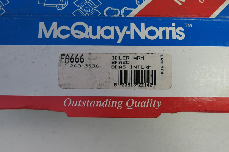 NOS McQuay-Norris Idler Arm FA666 fits Buick Chev Oldsmobile Pontiac 1971-1980 - Image 2 of 2
