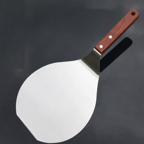 Pizza shovel large round wooden handle stainless steel shovel baking toJY - Picture 9 of 9