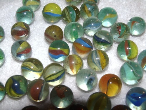 Menge 50 Katzenauge Multi Color Vintage Nachlass Murmeln 5/8" 19/32" Lot 16 - Bild 6 von 6