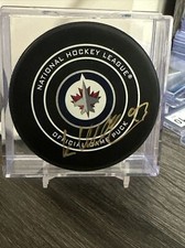 Kristian Vesalainen signed Winnipeg Jets Hockey Puck