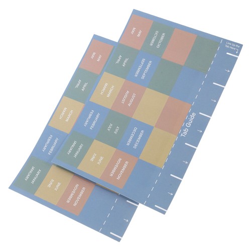 6 Sheets Planner Tabs Monthly Index Stickers Self Adhesive Monthly Dividers - Picture 11 of 12