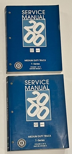 2000 GM T-Series Medium Duty Truck Service Manual Set GMC Chevrolet