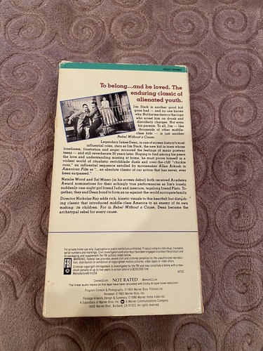 Rebel Without a Cause (VHS, 1990) - Picture 2 of 3