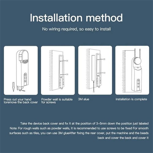 Smart Curtain Chain Roller Blind Shade Shutter Drive Motor WIFI APP Control I8G4 - Bild 2 von 18