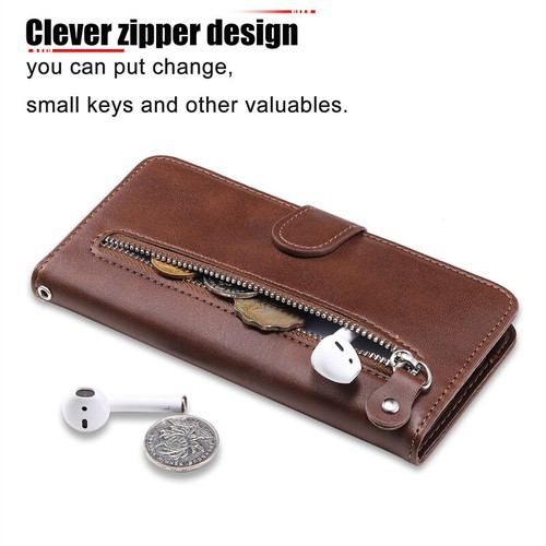 Zipper Wallet Leather Flip Case Cover For Huawei Honor X8B X7B X9B X50 X6A X8A - Picture 5 of 62