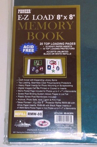 Disney Memories Mickey Mouse E-Z Load Pioneer 8x8 Fabric Memory Photo Book Album - Picture 4 of 10