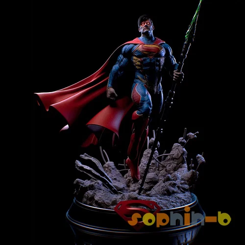 Man of Steel Kryptonite Staff Resin 1:6 Model Unpainted 3d Print Statue Figure