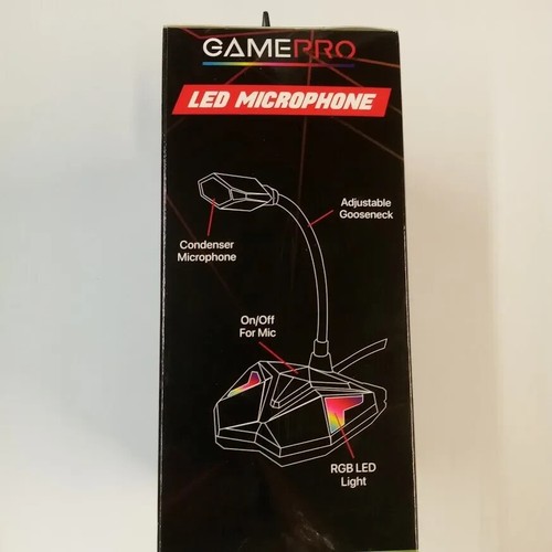 GamePro RGB LED Microphone with Multi Color Modes Model GP-819 Brand New - 第 2/4 張圖片