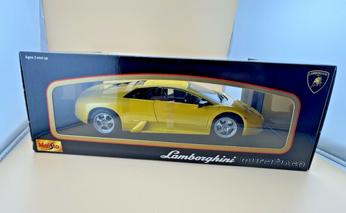 Maisto Lamborghini Murcielago Escala 1:18 Diecast Edición Especial Amarillo Nuevo en Caja - Imagen 5 de 7