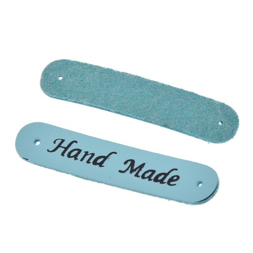 24Pcs PU Leather Labels Tags Handmade Clothing Bag Garment Sewing Patches Craft - Picture 10 of 13