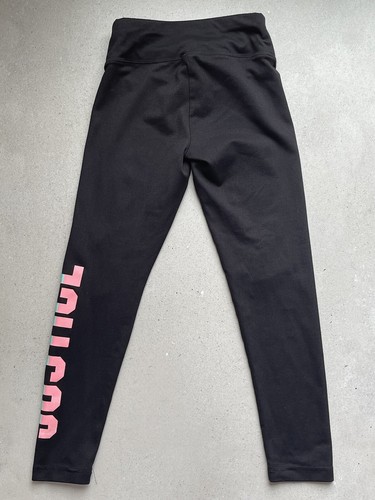 Justice Girls Leggings Size 7 Athletic Pants Black Pink Logo - Picture 5 of 6