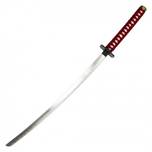 38" Fantasy Red/Brown Katana - Picture 2 of 4