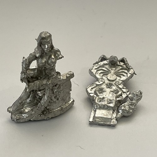 Reaper Miniatures Dark Elf Queen Throne #02577 Dark Heaven Unpainted Metal - Picture 3 of 9