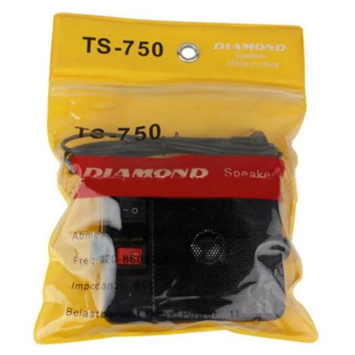 3,5 mm Jack Diamond TS750 Zewnętrzny głośnik Głośnik do KENWOOD ICOM QYT YAESU - Zdjęcie 5 z 6