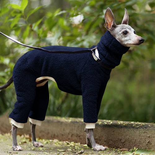 Pet Dog High Collar Warm Coat Whippet Italian Greyhound Winter Pullover Jumpsuit - Picture 24 of 27