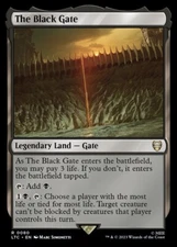 The Black Gate 0080 Non Foil Rare LOTR Commander MTG Near Mint