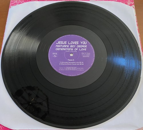 JESUS LOVES YOU BOY GEORGE Generations Of Love More Mixes RARE FRENCH 12" SINGLE - Picture 3 of 6