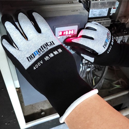 Ultrathin Electrician Insulating Gloves Nitrile Work Safe Gloves Electrical - Picture 8 of 12